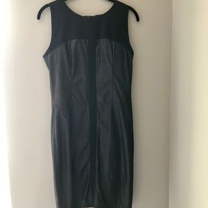 Black sheath snakeskin pattern dress by REMAIN.